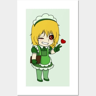 ben drowned maid chibi Posters and Art